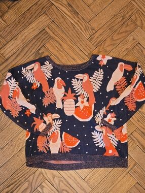 From Paris! Toucan Print Women's Sweater
